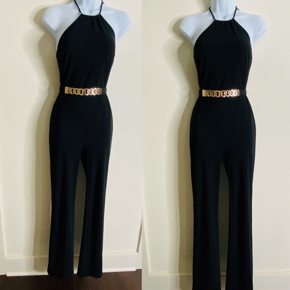 Black Halter Top Jumpsuit